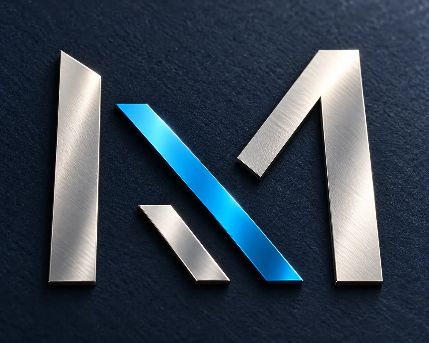 Kovové logo KeepMoney na tmavém papíře